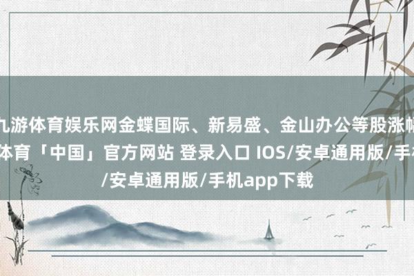 九游体育娱乐网金蝶国际、新易盛、金山办公等股涨幅居前-九游体育「中国」官方网站 登录入口 IOS/安卓通用版/手机app下载